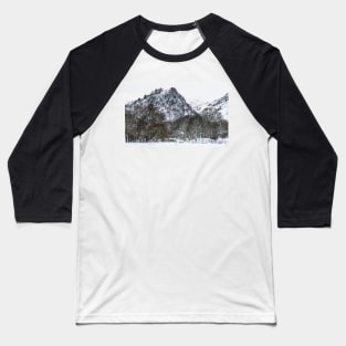 Winters Touch on Castle Crag Baseball T-Shirt